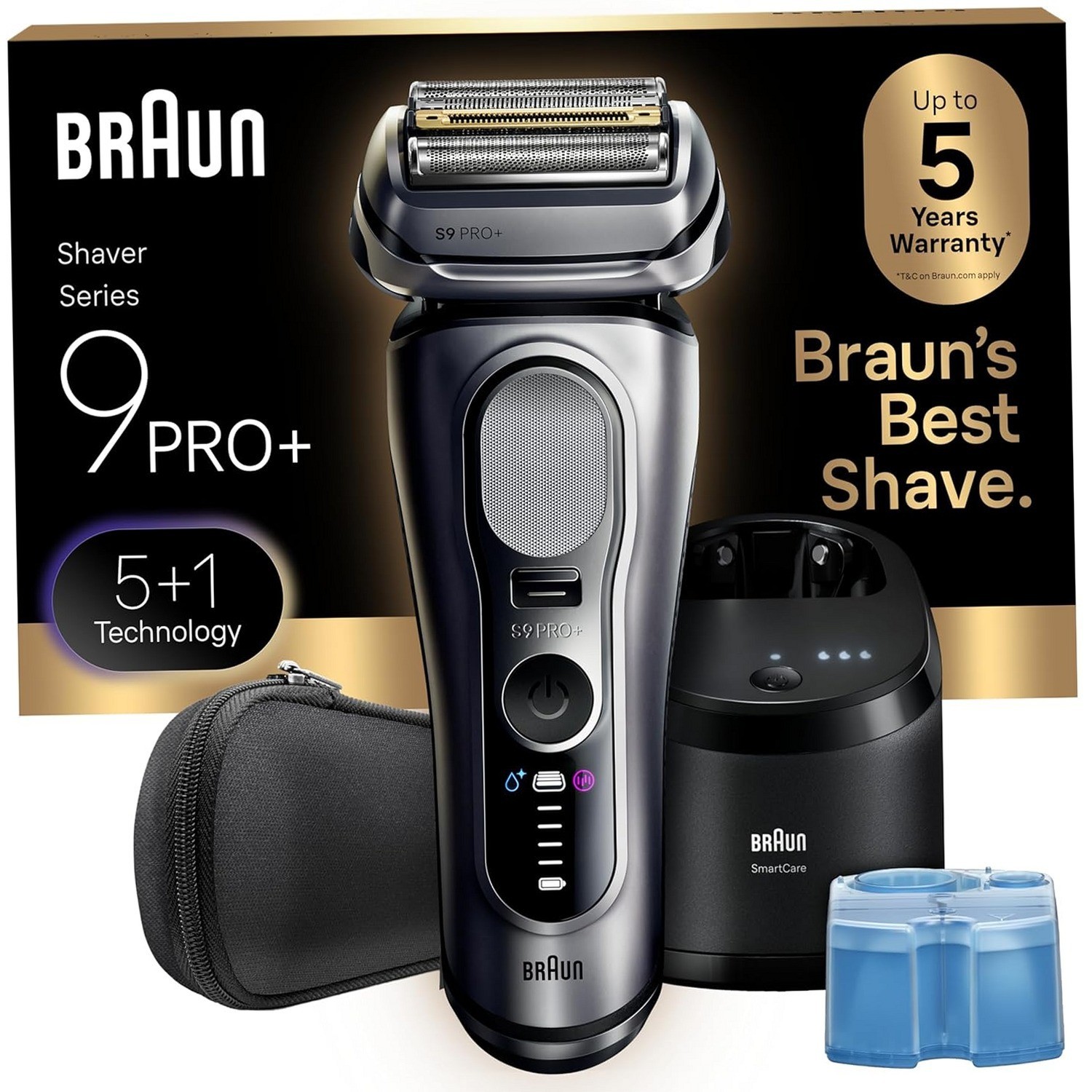 Braun Series 9 PRO+ 9667cc Electric Shaver Men SmartCare Center Silver NEW