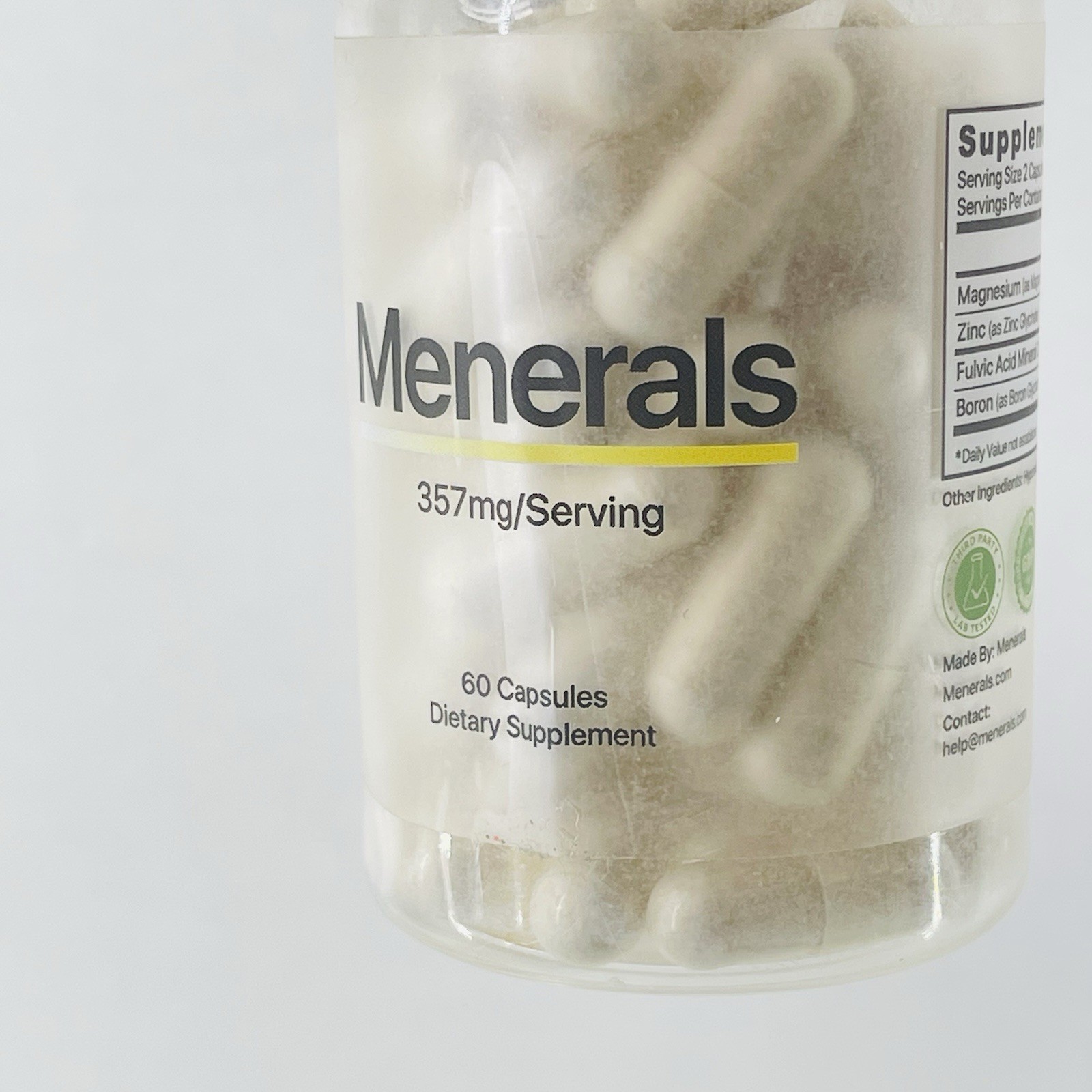 PKG WEAR Menerals Mens Multivitamin Fulvic Acid Energy Vitality 60 Capsules