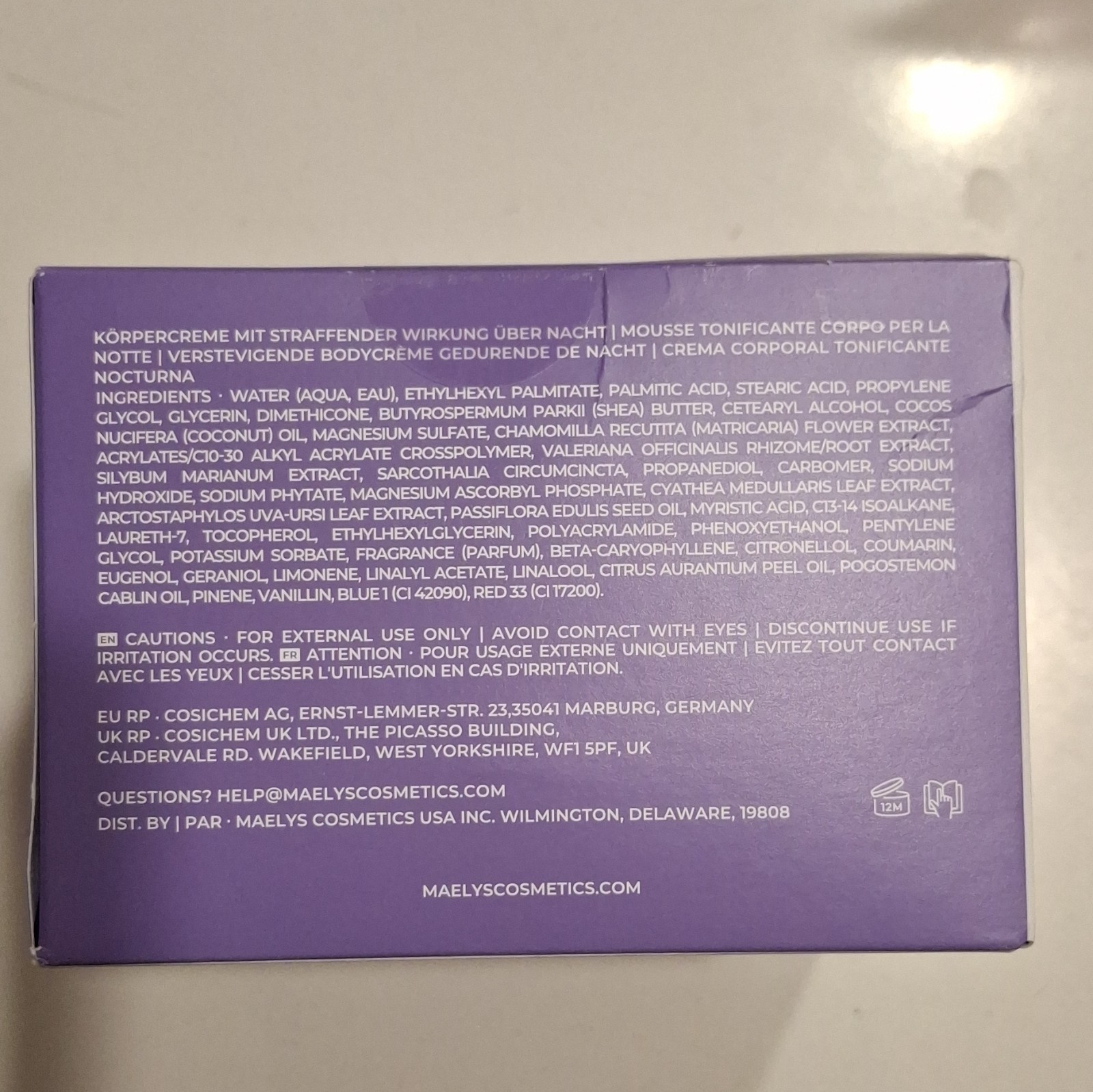 Maëlys GET-DREAMY Cellulite Night Body Whip Milk Thistle+Magnesium 6.8oz