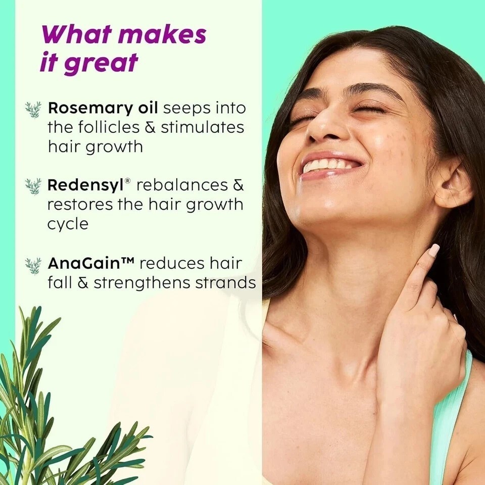 PLIX – Rosemary Hair Growth Serum with 3% Redensyl,4% Ana Gai, 3% Baicapil, 30ml