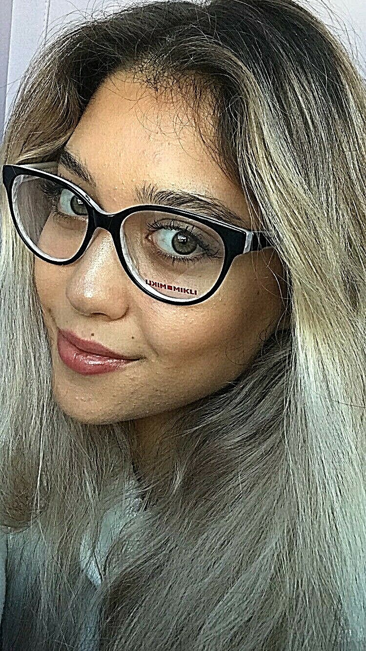 New Mikli by ALAIN MIKLI ML17R12 M01 54mm Black White Women’s Eyeglasses Frame .