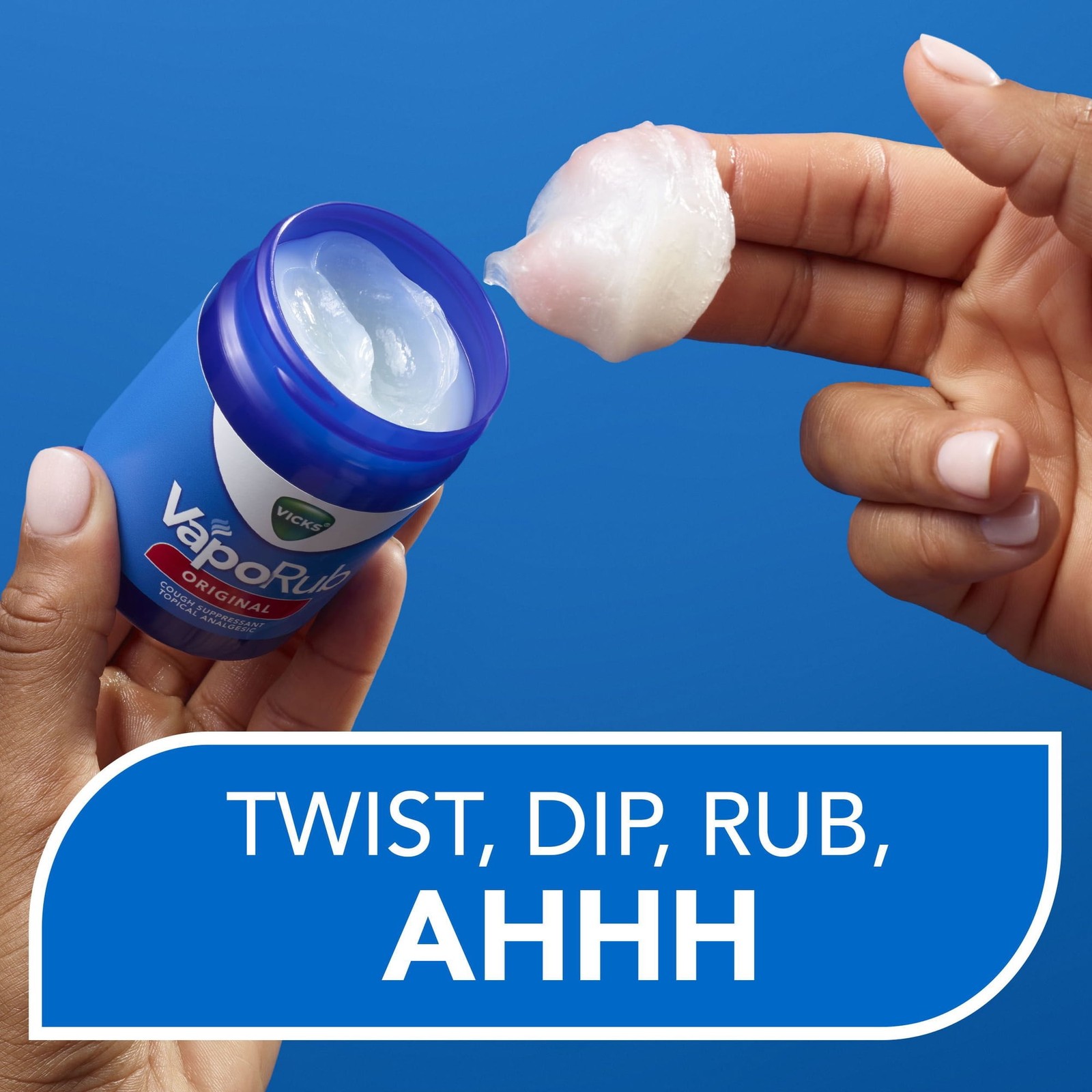 2-JARS Vicks Vaporub Cough Suppressant Topical Ointment 3.53 oz (Total 7.06 oz)