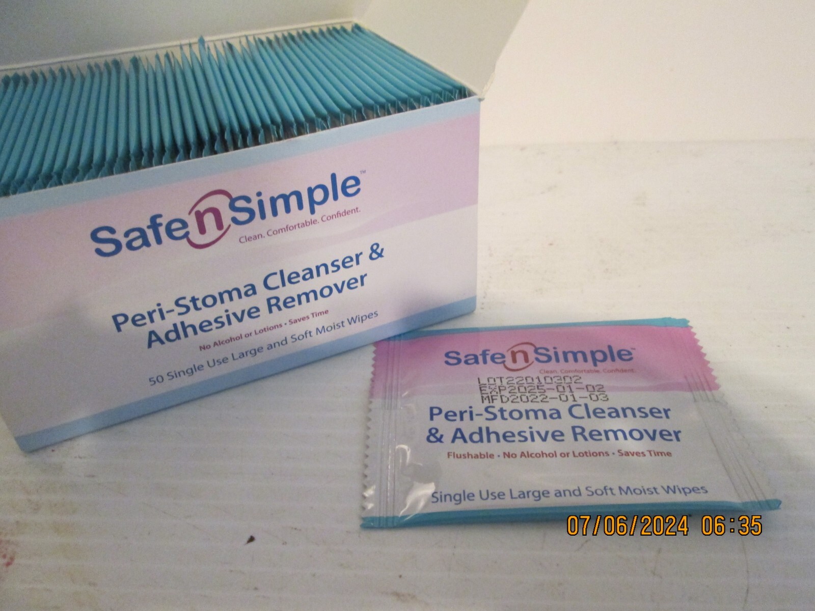 50 Safe n Simple SNS00550 Cleanser Adhesive Remover, Exp 01/2025