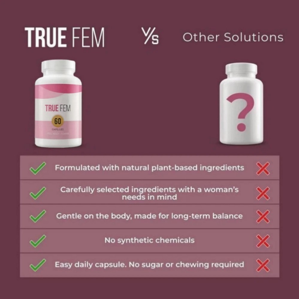 True Fem Vitamin ，Truefem 13-in-1 Capsules Vegan, Women’s Daily Balance (1Pcs)=/