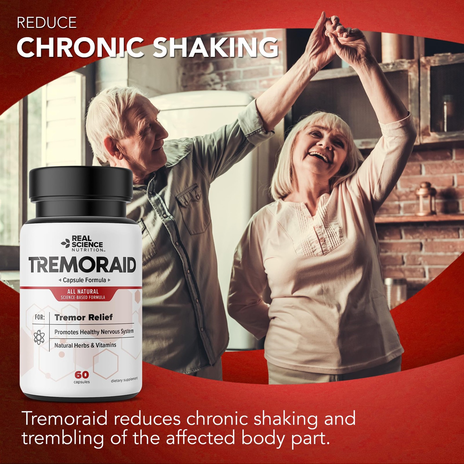 Tremoraid Essential Tremor Relief Supplements (60 Caps)* 60 Count (Pack of 3)