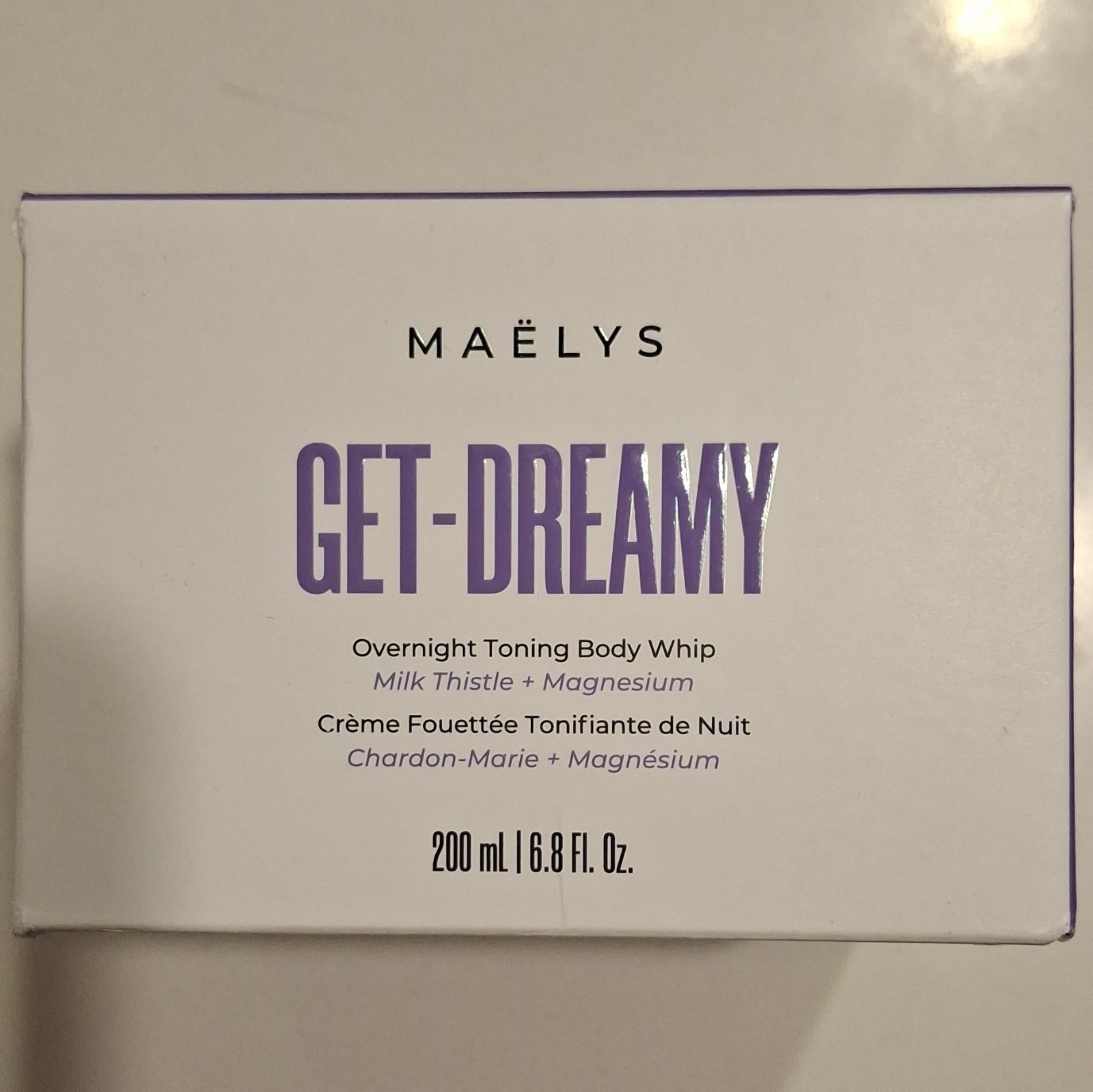 Maëlys GET-DREAMY Cellulite Night Body Whip Milk Thistle+Magnesium 6.8oz