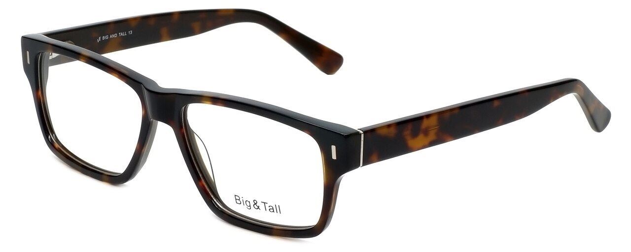 Big and Tall Designer Blue Light Blocking Reading Glasses 13 in Demi-Brown 58mm
