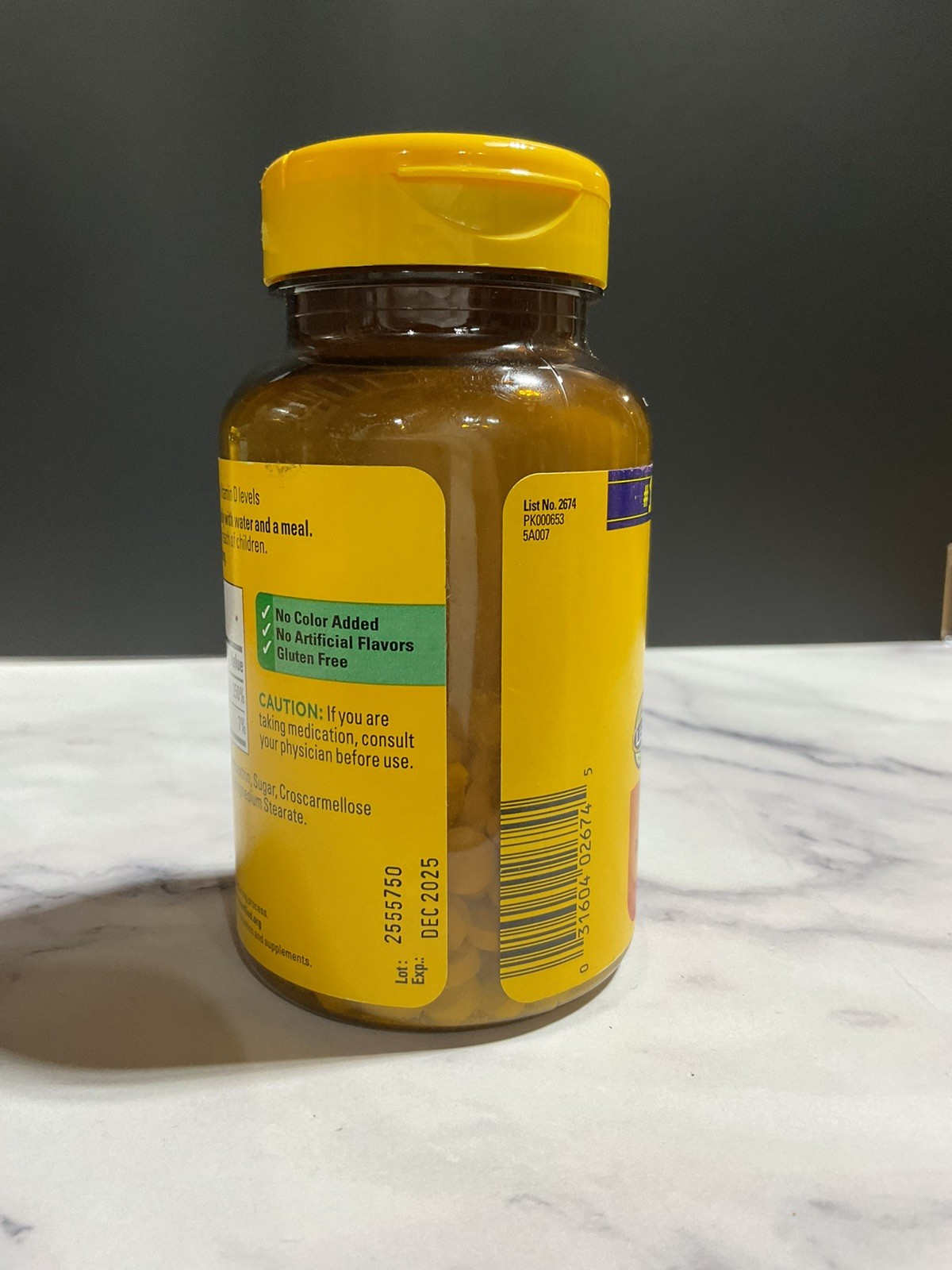 Nature Made Vitamin D3 – 2000 IU (50mcg) – Value Size 220 Tablets – Ex: 12/25
