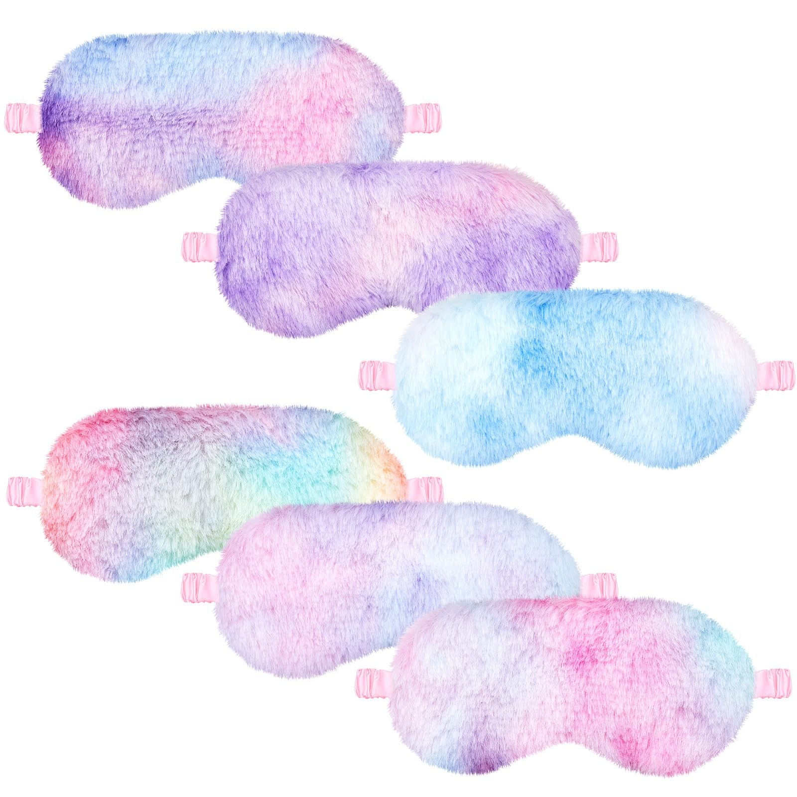 Cuffbow 6 Pcs Plush 6 Count (Pack of 1), Rainbow, [Variations Not Specified]