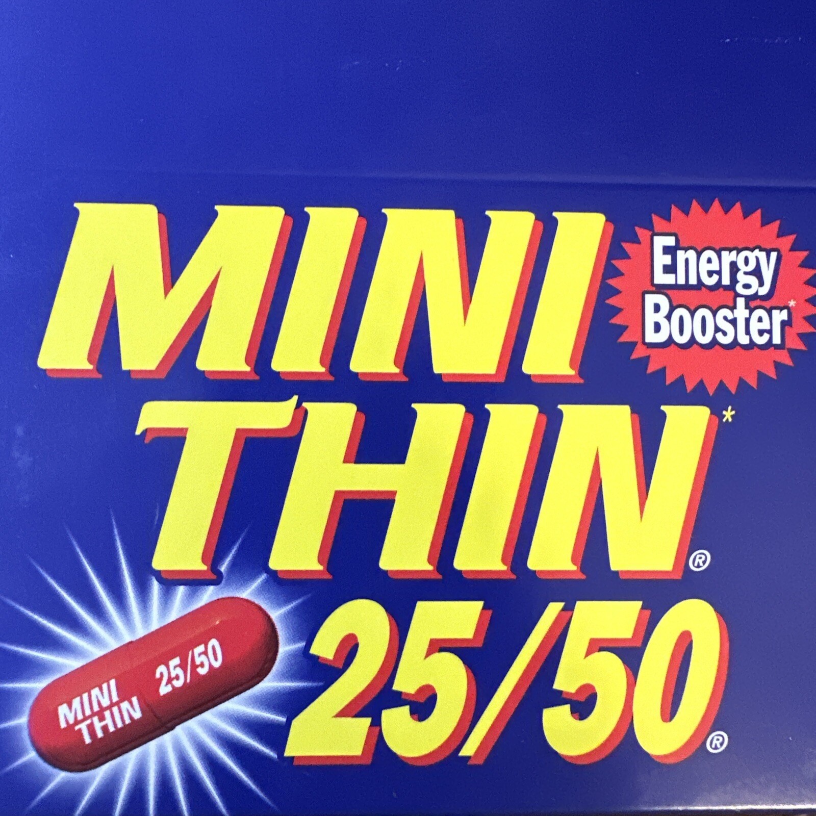 MINI THIN 25/50 EF ENERGY BOOSTER (30) PILLS 1 Bottle