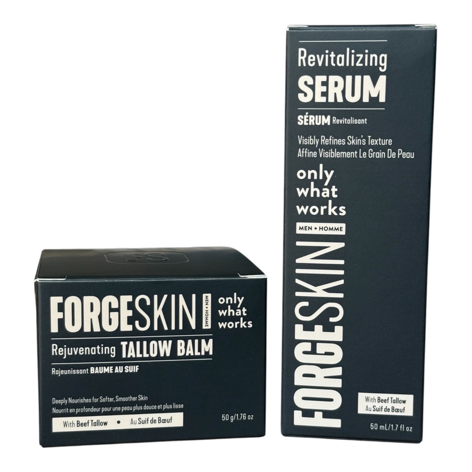 Forge Skin Rejuvenating Tallow Balm 50g + Revitalizing Serum 50ml Set