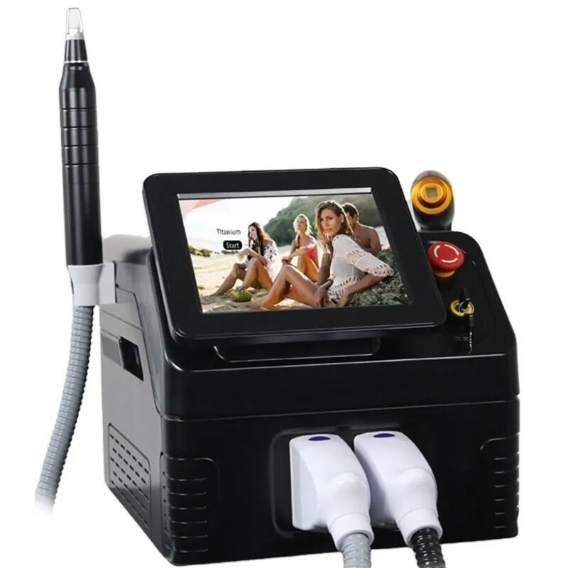 2IN1 808nm Diode Laser Hair Removal Pico NG YAG Laser Tattoo Beauty Machine