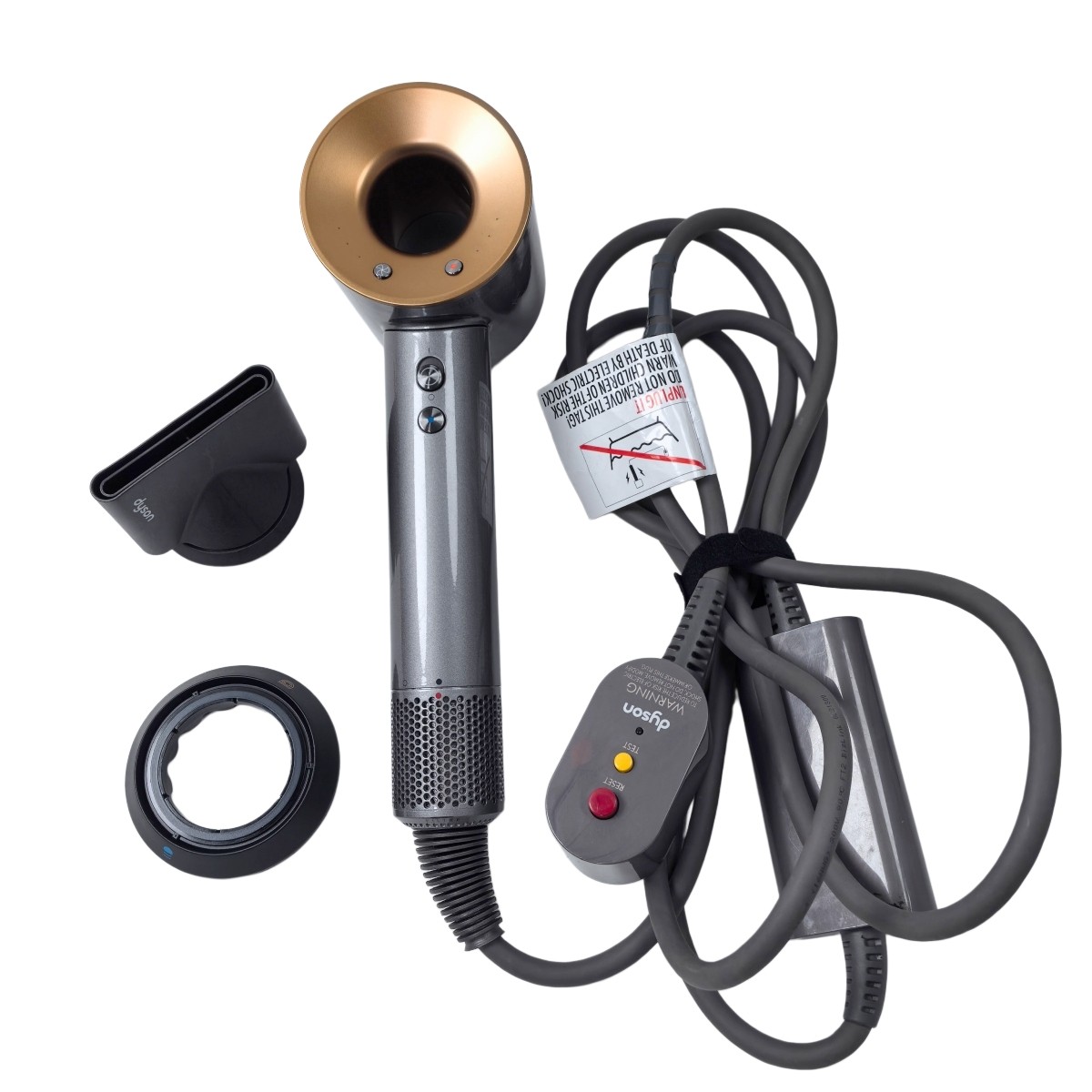 Dyson Supersonic Genuine Hair Dryer with 2 Styling Attachments Nickel-Copper