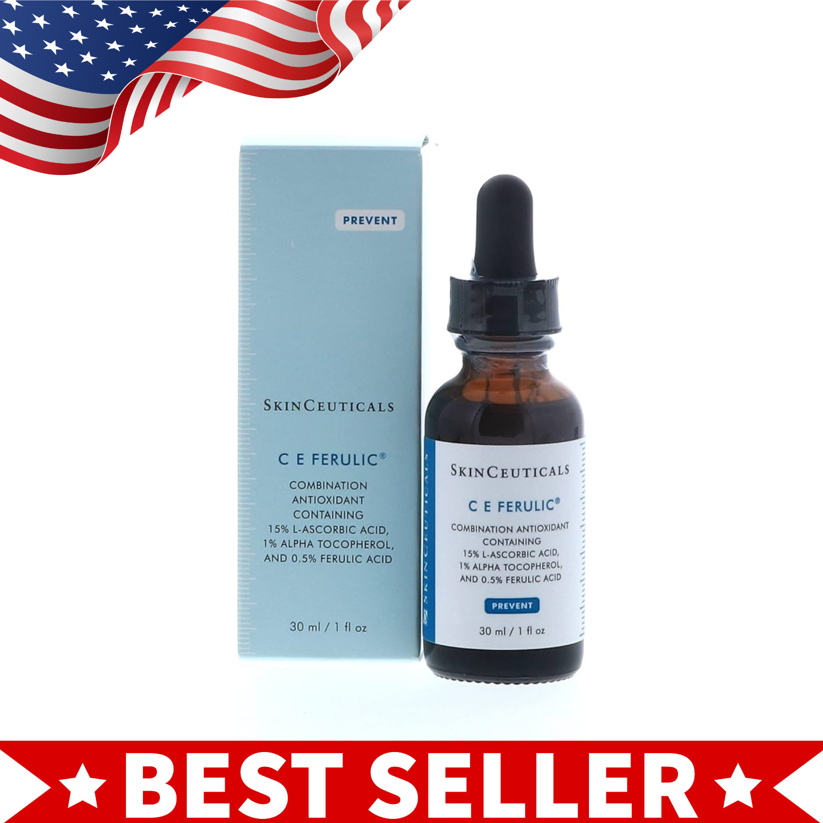 SkinCeuticals CE Ferulic Serum 1oz 30ml Antioxidant Vitamin C New Boxed