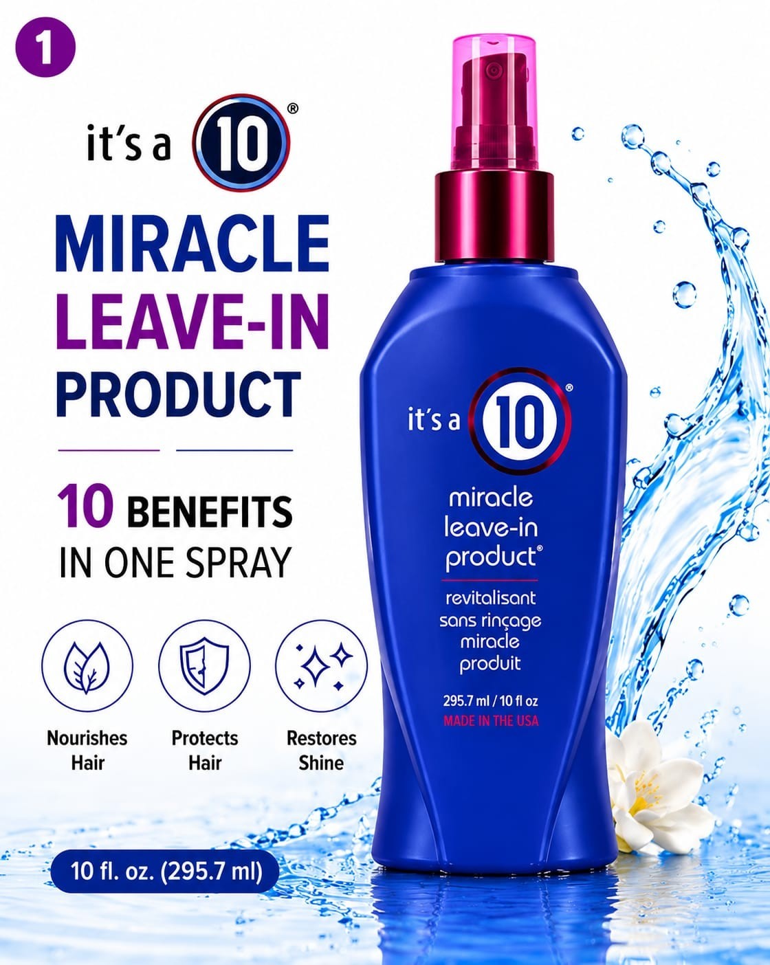 It’s A 10 Miracle Leave-In Product Conditioner Treatment All Hair Types 10oz