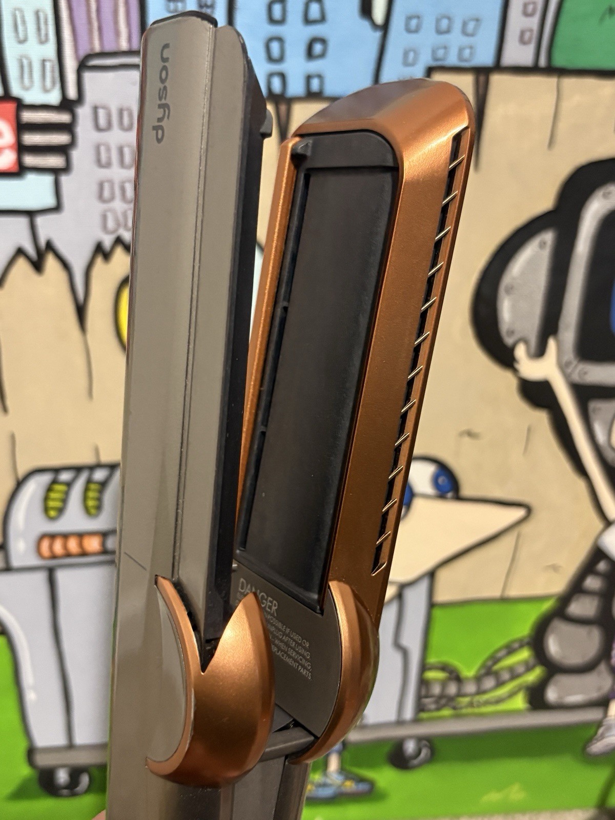 Dyson Airstrait Straightener Nickel Copper Air Straight Flat Iron