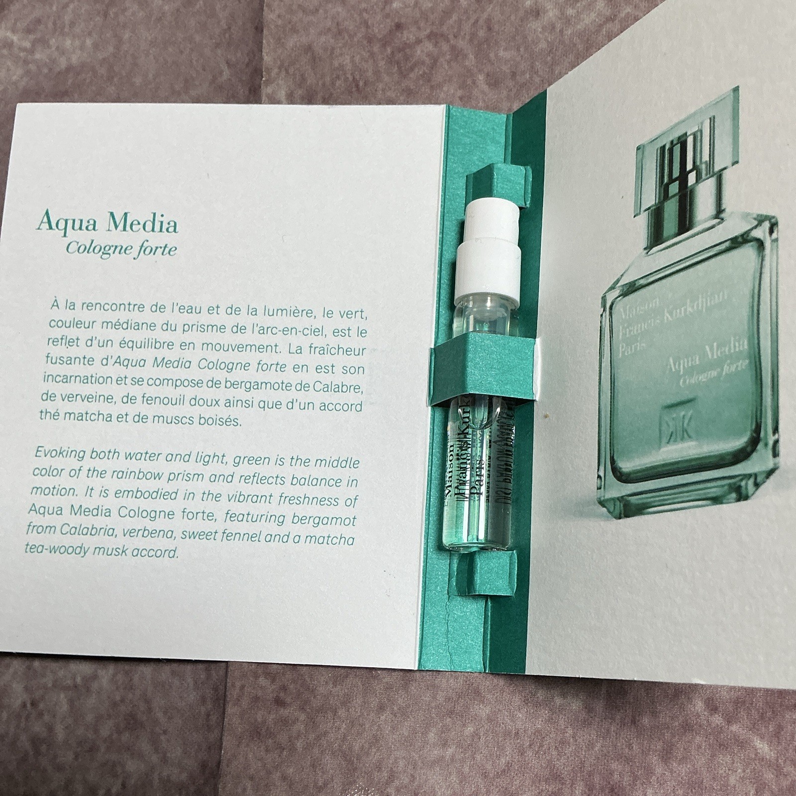 Maison Francis Kurkdjian Aqua Media Cologne forte 0.07 fl oz Sample Spray