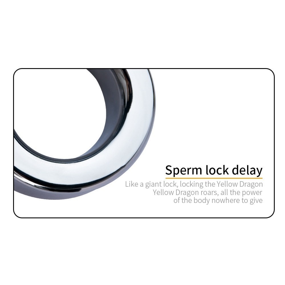 Stainless Steel Penis Ball Stretcher Scrotum Ring Pendant Weight for Male Delay