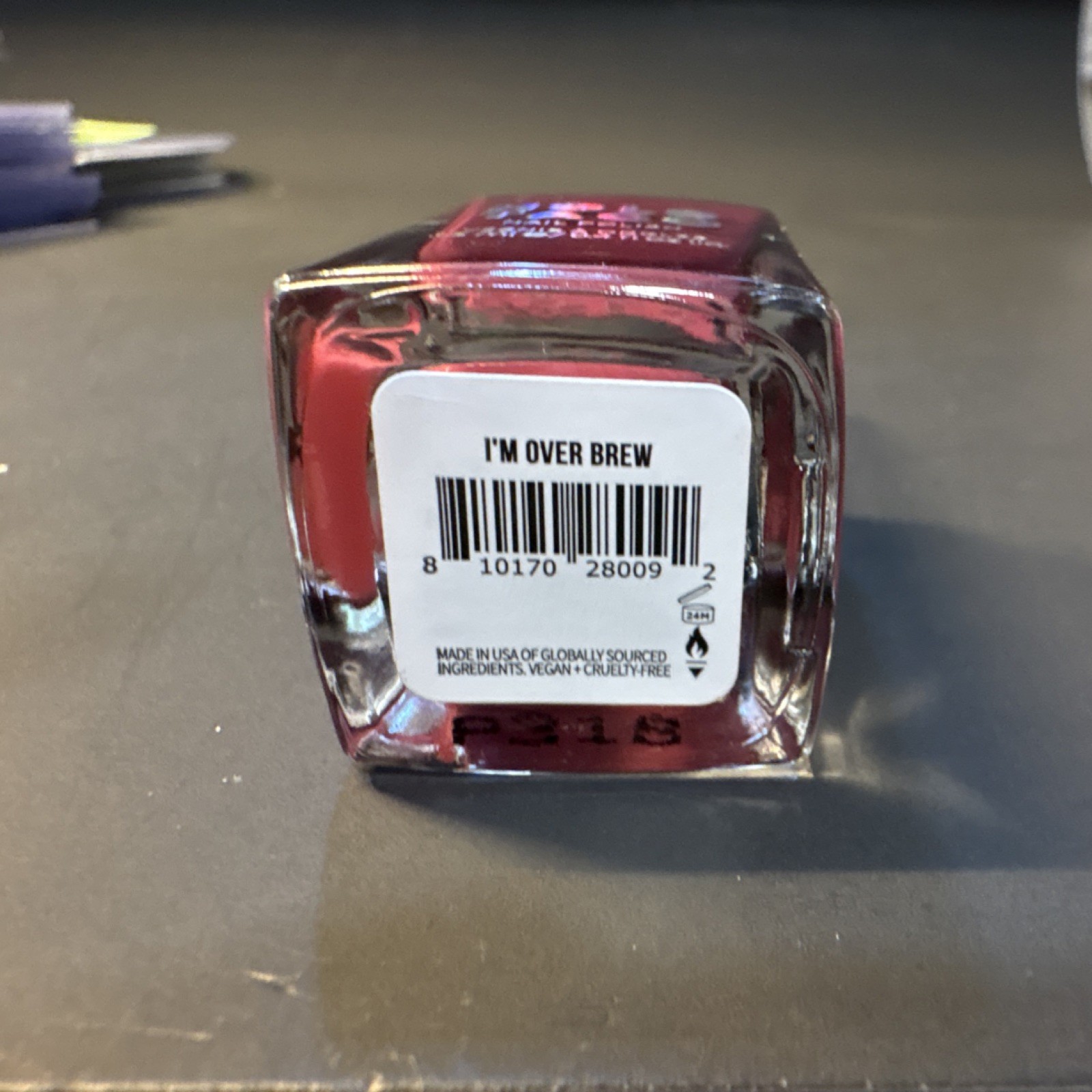 Holo Taco Nail Polish I’m Over Brew Red Vegan Cruelty-Free 24M PAO 0.4 fl oz