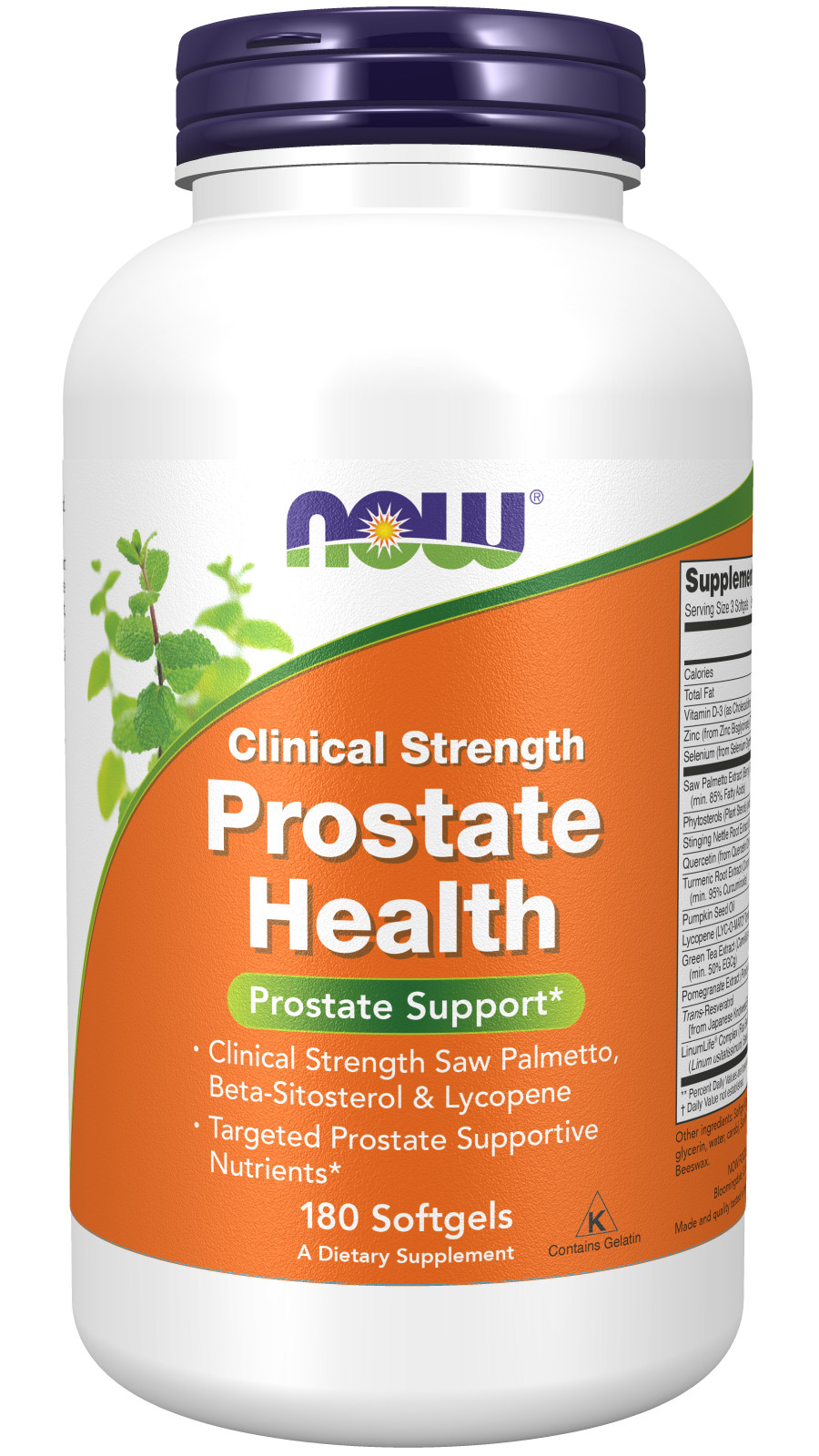 Now Foods Clinical Strength Prostate Health 2X90 or 1X180gels Kosher Quercetin