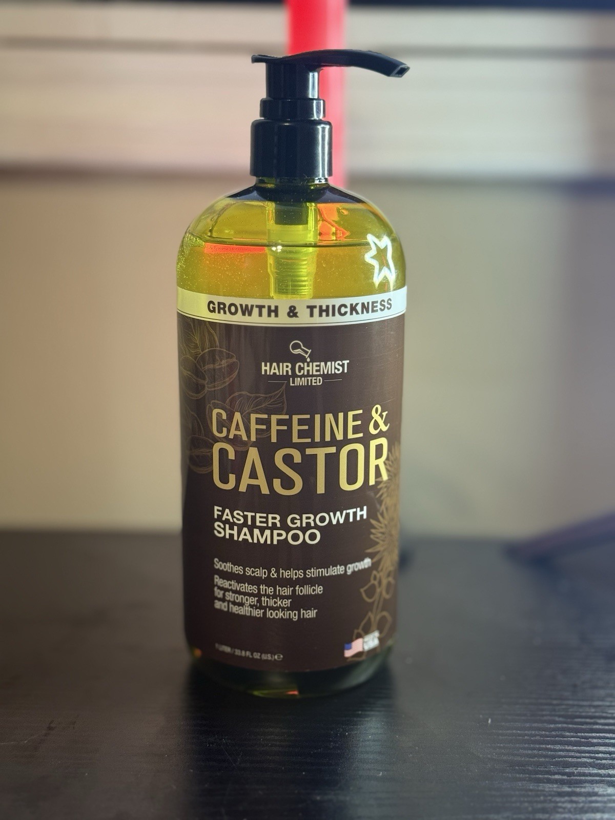 Hair Chemist Caffeine & Castor Faster Growth Shampoo, Thickening