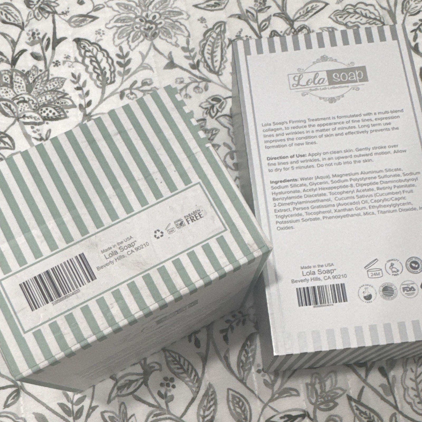 Lola Soap Bath Lab Revitalizing Collagen Eye Cream & Firming Treatment set