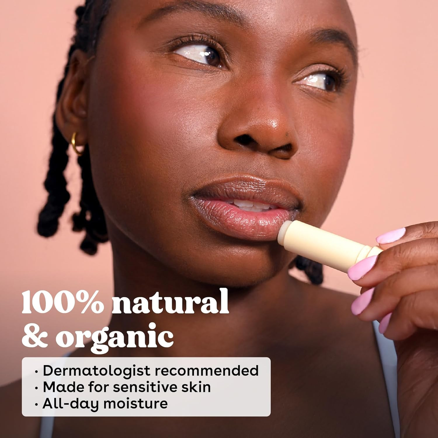 eos 100% Natural & Organic Lip Balm – Strawberry Sorbet All-Day Moisture 0.25 oz