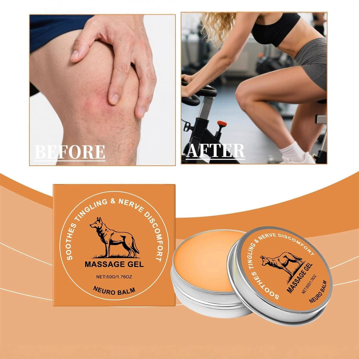2PCS Neuro Balm, Joint Care Soothing Cream,Herbal Cooling Soothing Cream – 20%