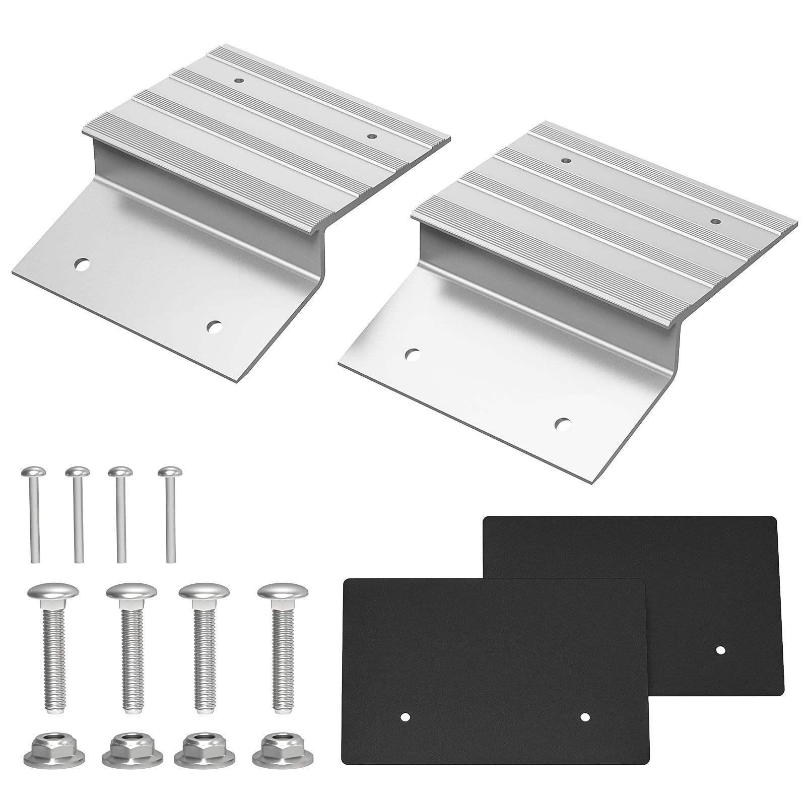 Heavy Duty Aluminum Ramp Top Kit – 2″x8″ Loading Ends for Truck, ATV, Motorcycle