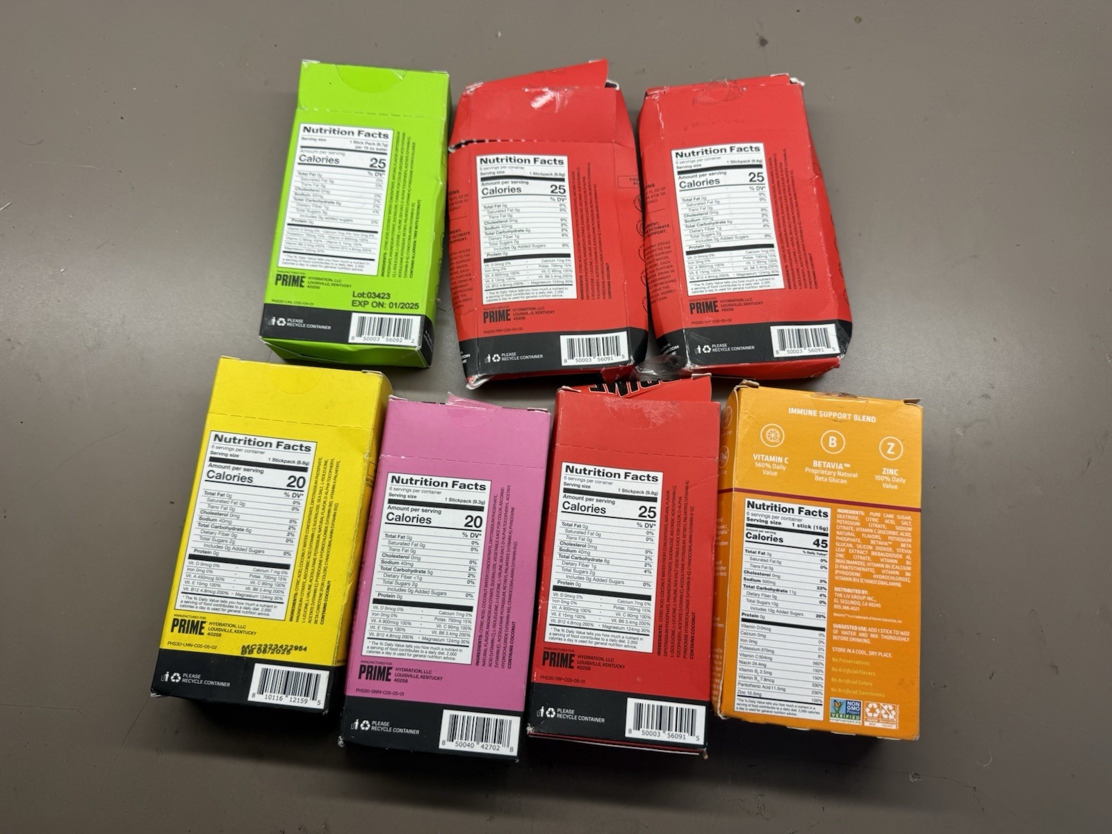 New Lot Of 6 Prime Hydration 6 Sticks Each Electrolyte Powder 4 Flavors 01/2025