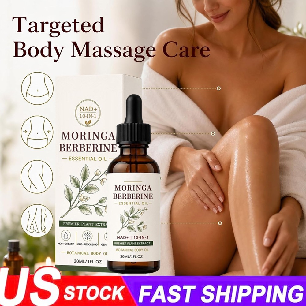Moringa Berberine Oil – Daily Body Oil for Women, 30ml (1 Bottle)