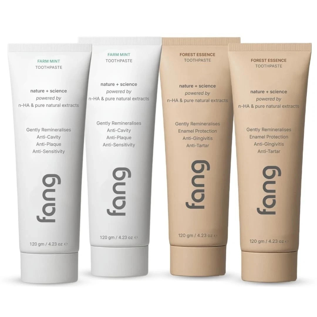 Fang Farm Mint and Forest Essence Toothpaste Combo Pack – (120g X 4)