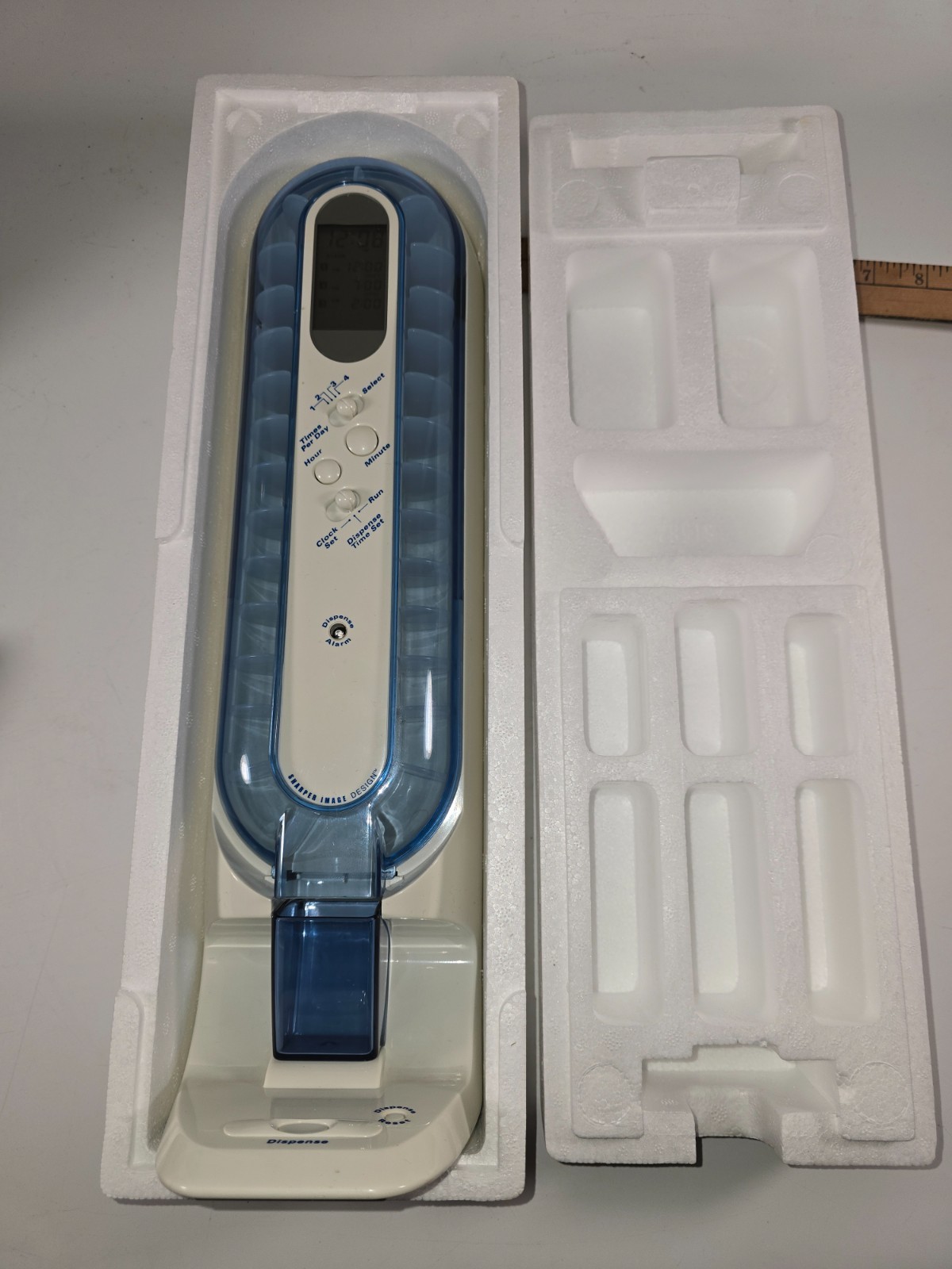 Sharper Image Automatic Vitamin & Pill Organizer In Box Tested Works – See Video