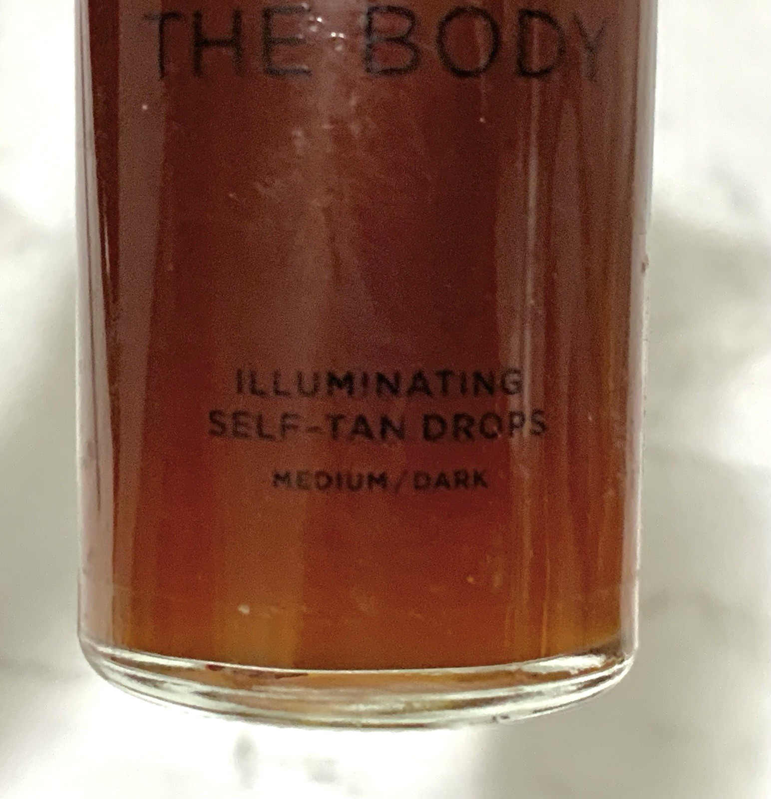 NWOB Tan-Luxe The Body Illuminating Self Tan Drops ~ MEDIUM-DARK ~ full size