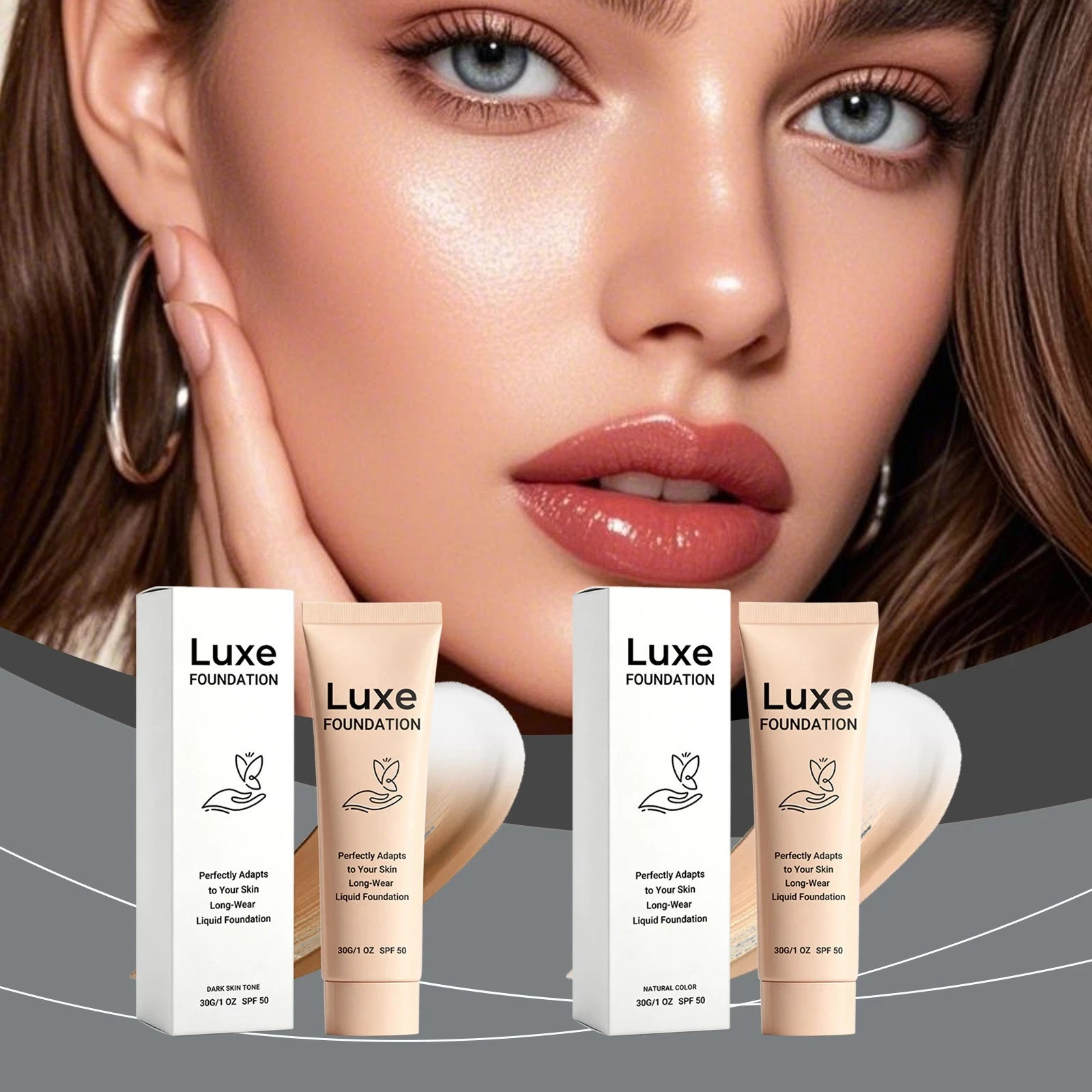 30g Luxe Foundation Colour Changing SPF 50, Luxe Foundation For Mature Skin