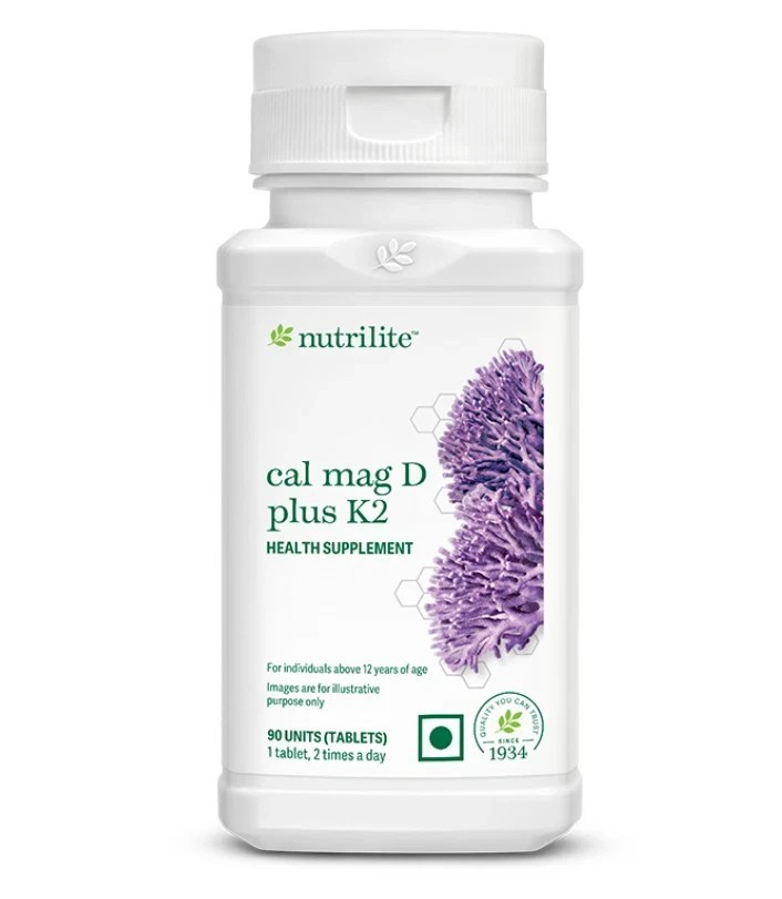 Cal Mag D Plus K2 Tablet(Pack of 2)| Support bone health, immune, Overall Health