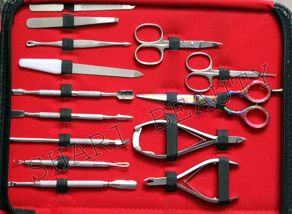 High Quality Full range German Stainless steel 21Pc Manicure & Pedicure Tool kit