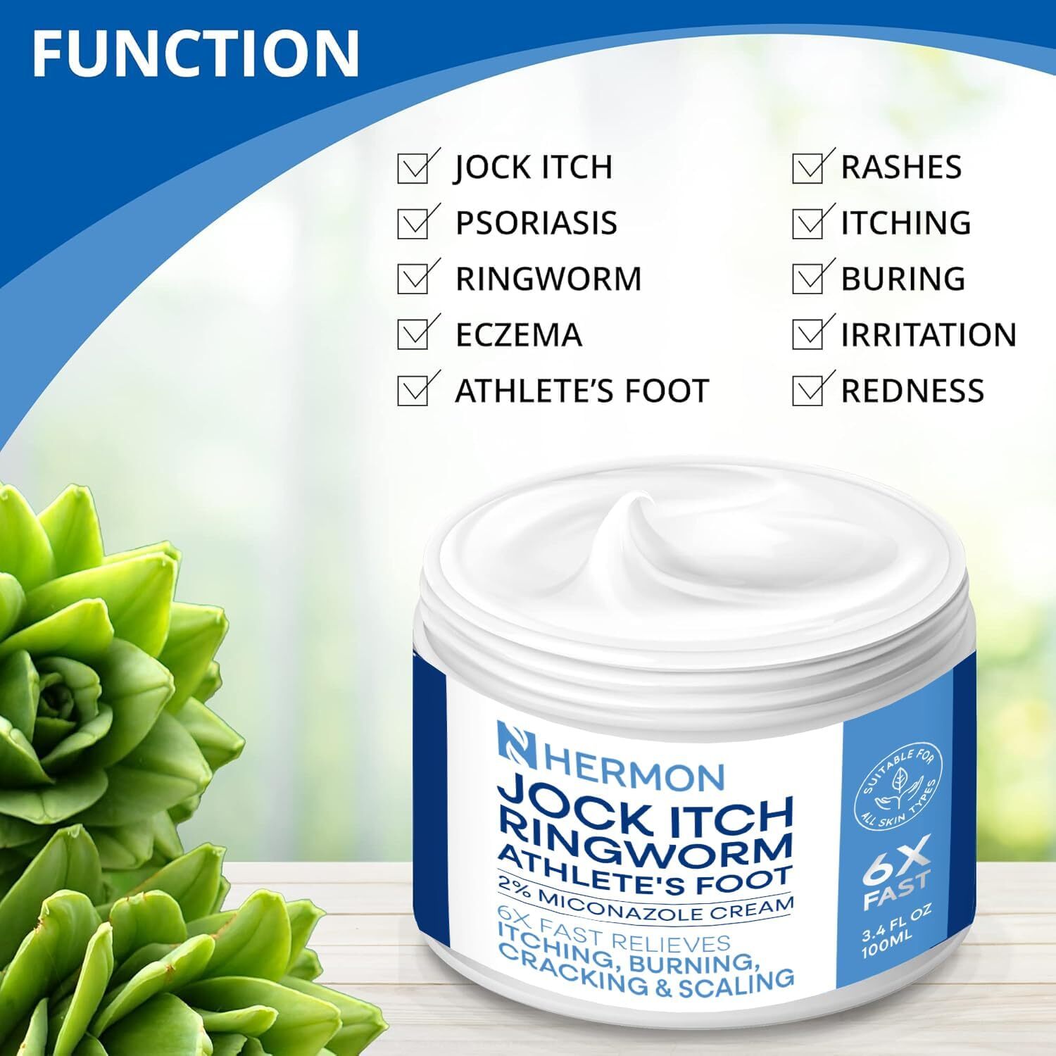 Jock Itch Antifungal Cream, Psoriasis Cream, Ringworm Treatment for Humans, 2026