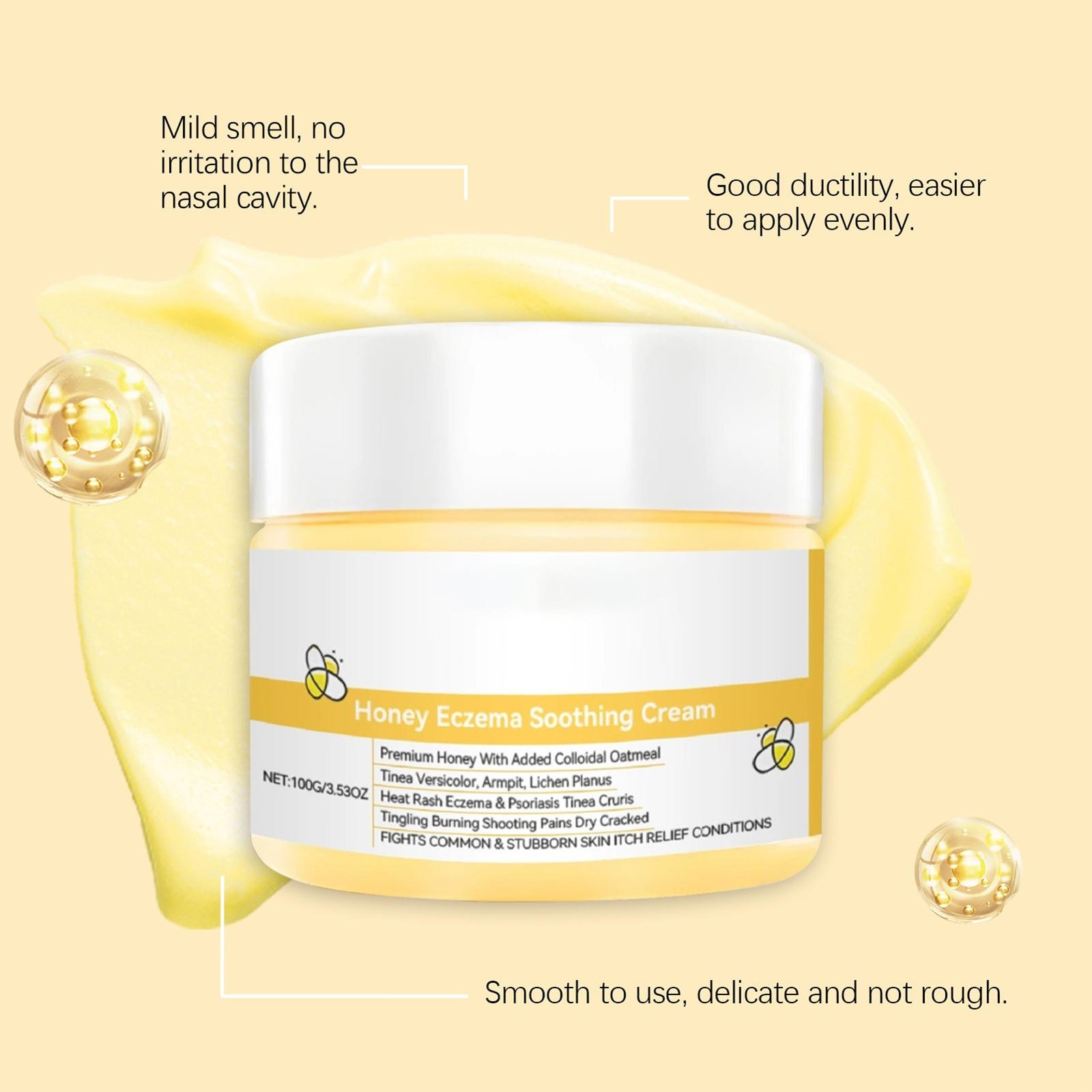 Honey Eczema Soothing Cream Moisturizing Lotion For Dry Itchy Skin Eczema Relief