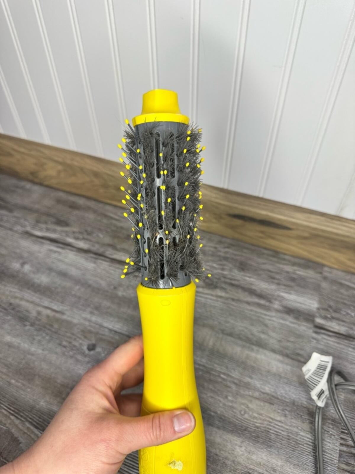 Drybar Single Shot Round Brush Hair Blow Dryer Yellow Grey