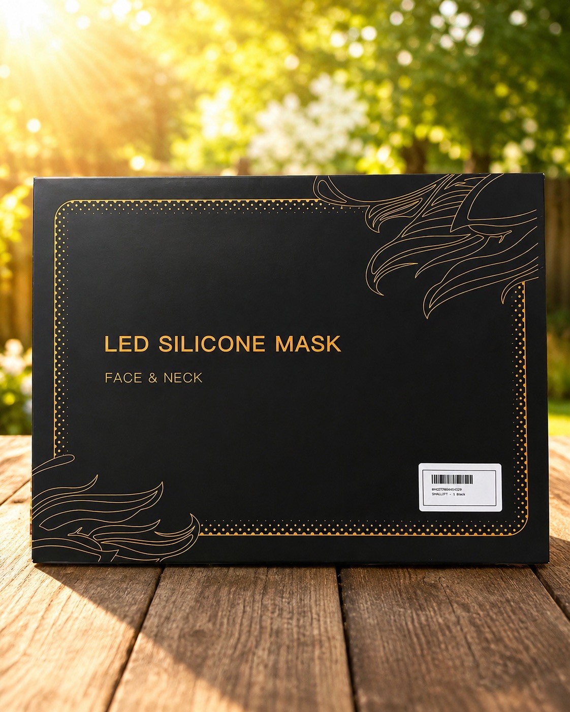 NEW Sealed LED Silicone Face & Neck Light Therapy Mask 324 LED Rechargeable