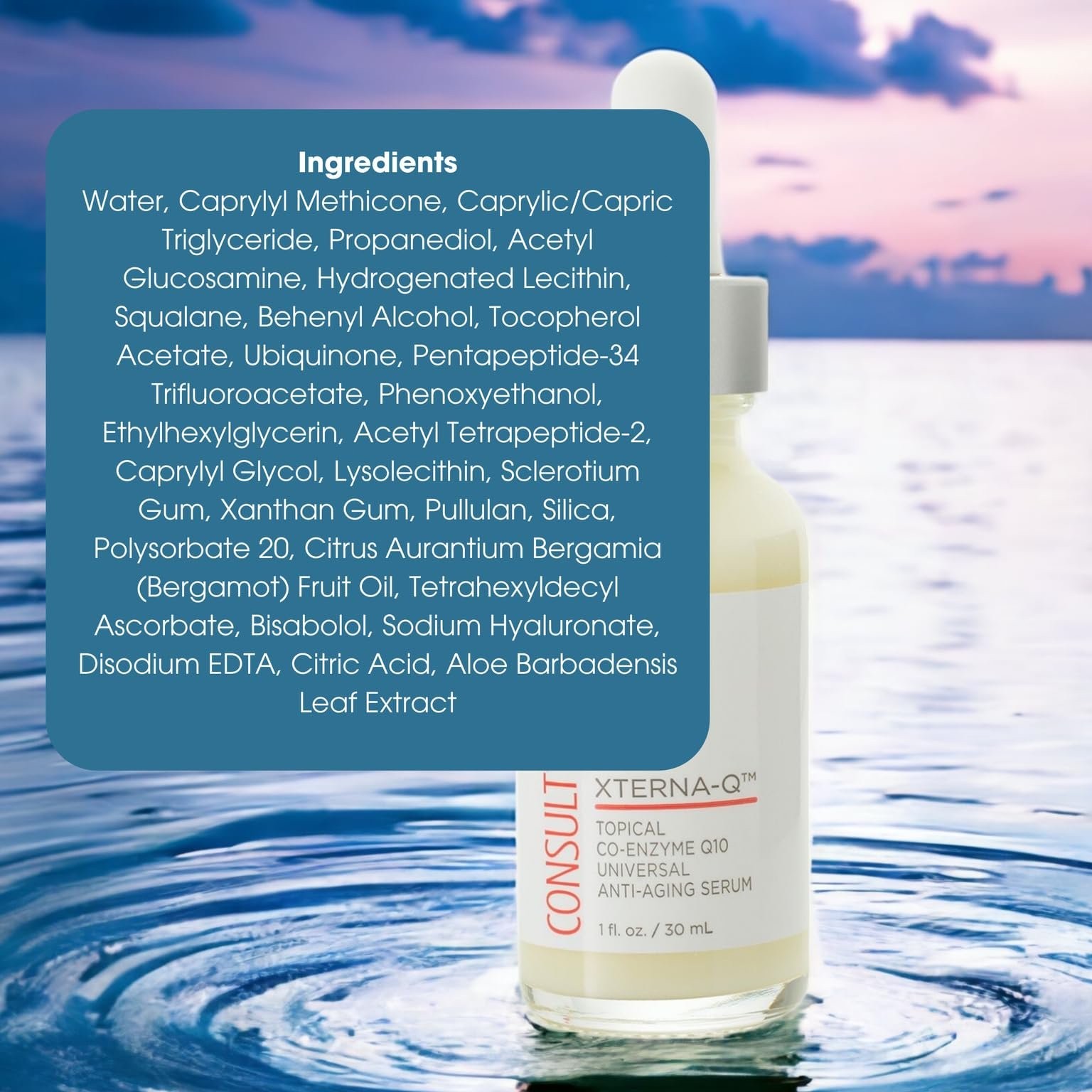 Consult Beaute Xterna-Q CoQ10 Serum – Anti-Aging for Face & Neck with Peptides