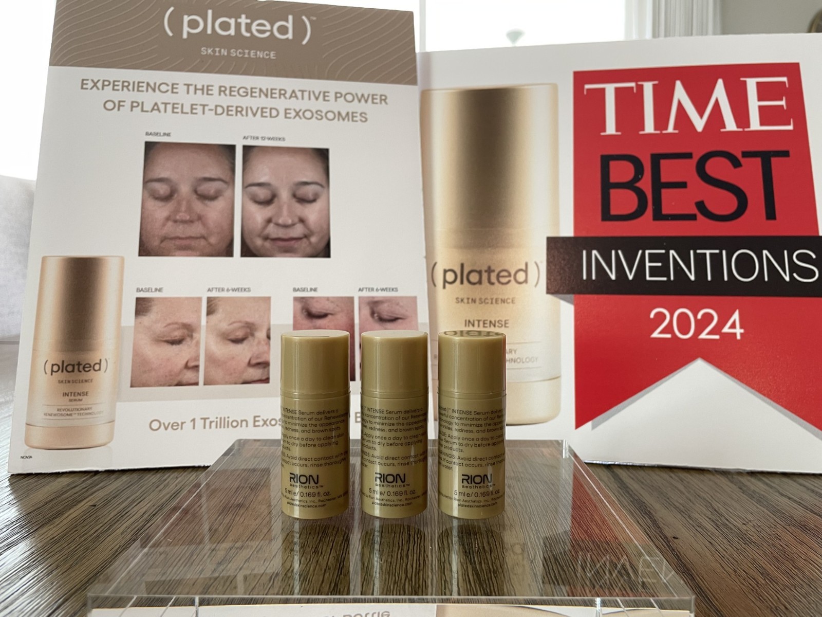 Plated Skincare Intense Serum 15ml (3*5ml) exp 2027 NO BOX FREE SHIPPING