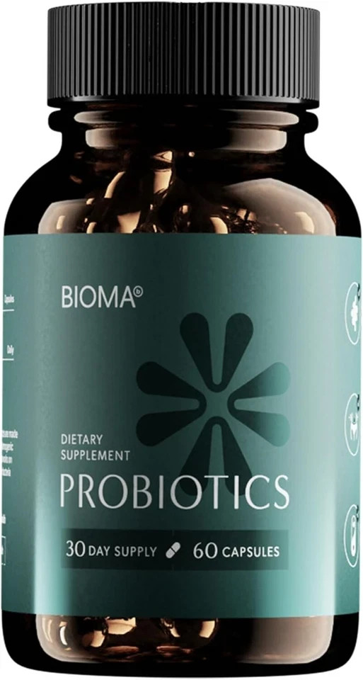 3-Pack BIOMA Probiotics Digestive Health Gut Support for Men & Women 60 Capsules