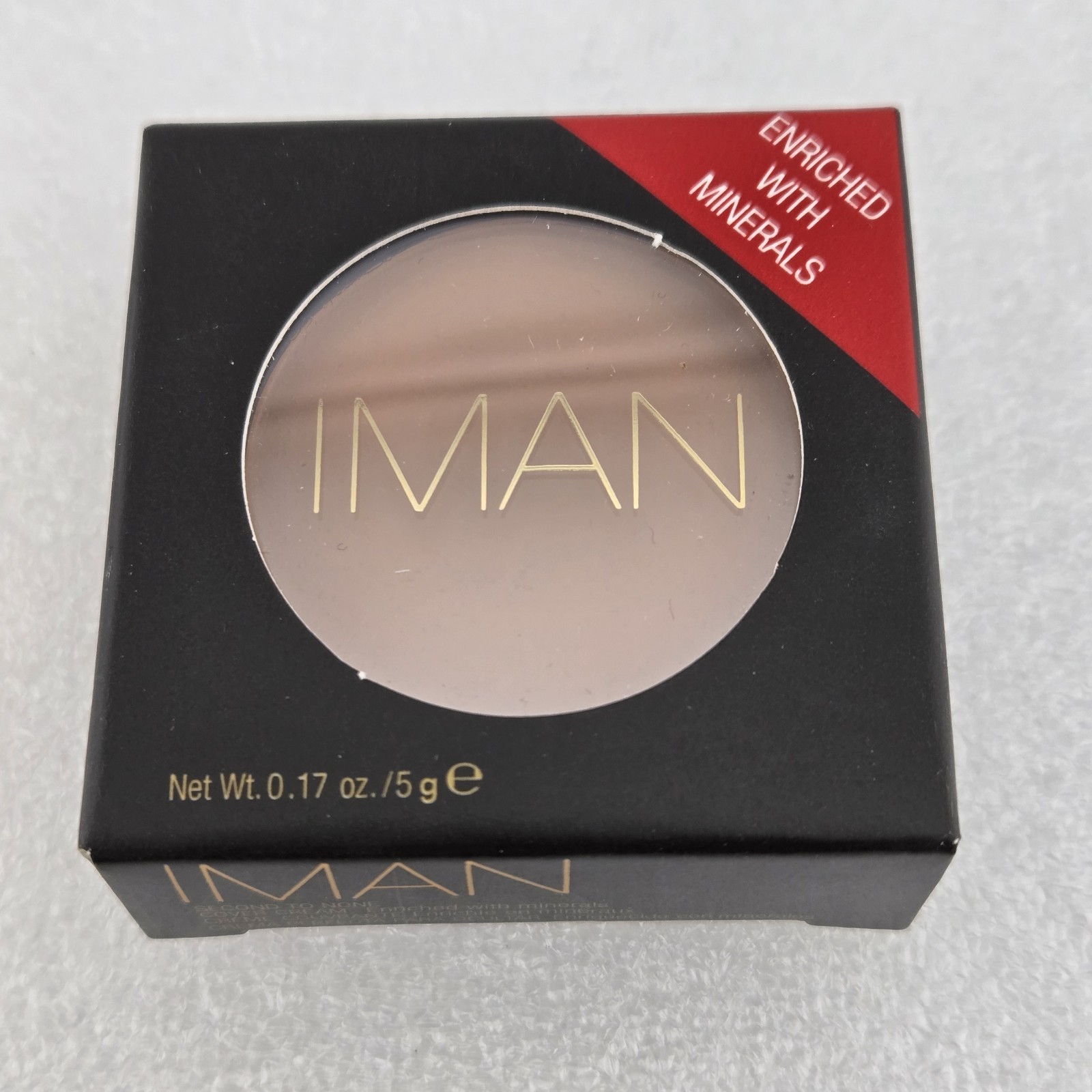 IMAN Second to None Cover Cream Concealer SAND MEDIUM 0.17 oz Enriched Mineral