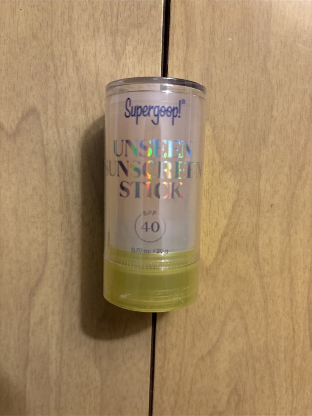 NWT Supergoop! Unseen Sunscreen Stick SPF 40 0.7 oz Travel Size Invisible Oil-Fr