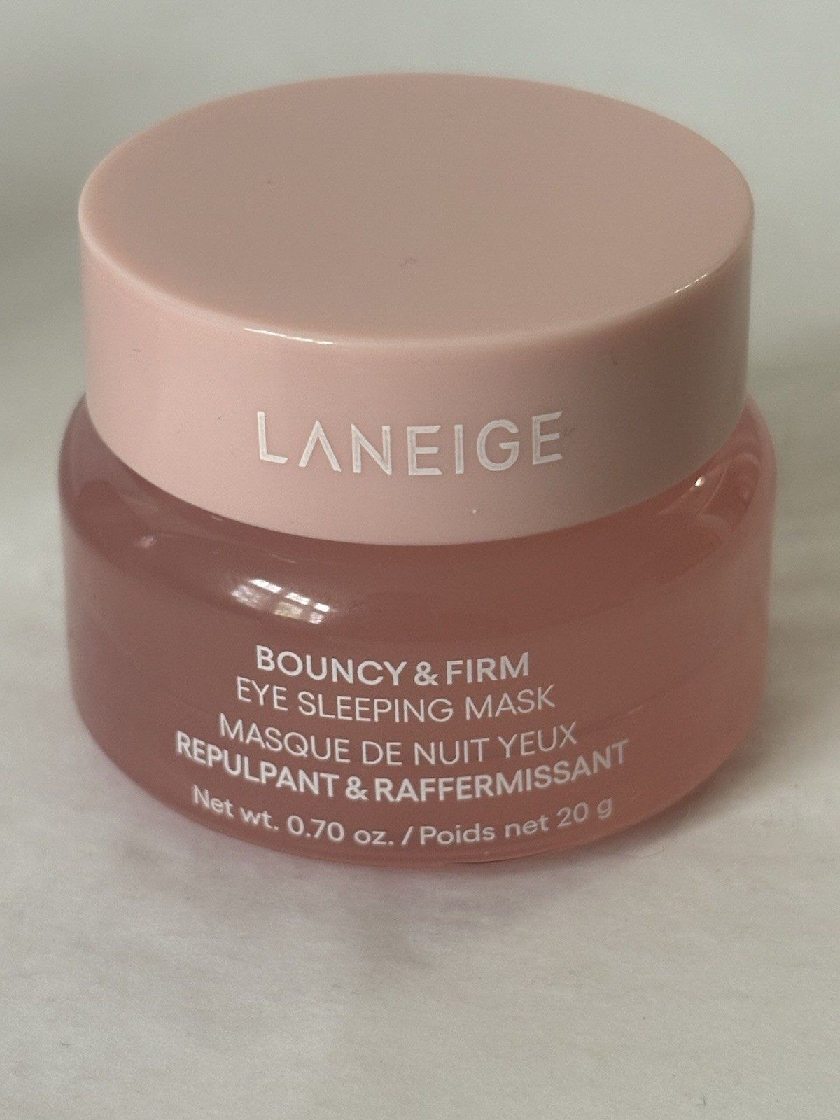 New Laneige Bouncy & Firm Eye Sleeping Mask 0.7 oz / 20g + 2 Bonus Jars