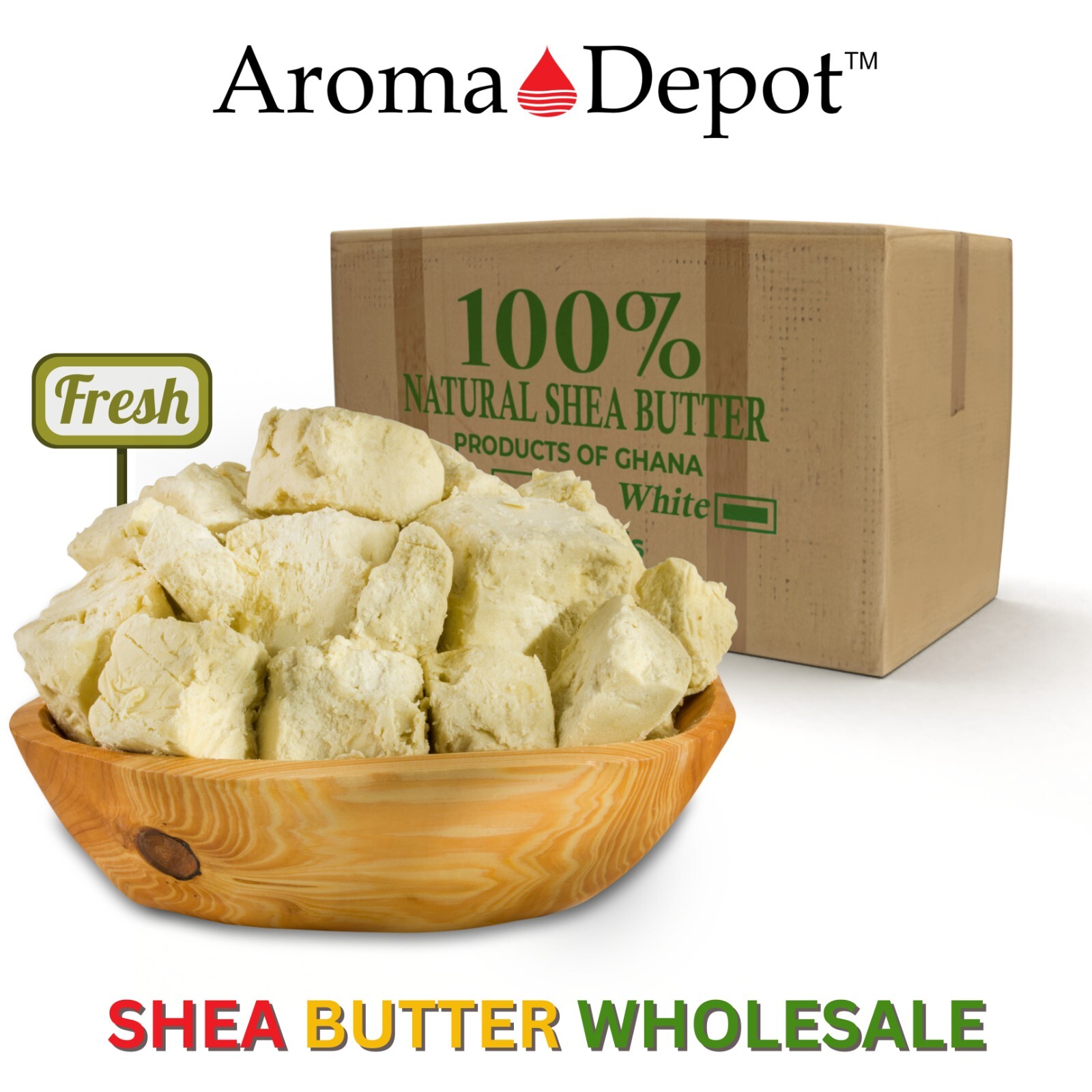 African Shea Butter Raw Unrefined 100% Natural Organic Pure IVORY Wholesale