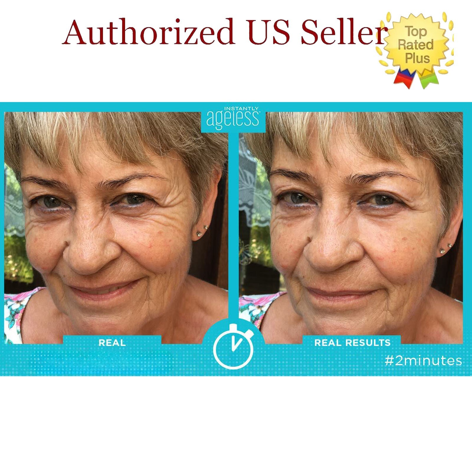 2 Box Authentic Instantly Ageless Face lift, 50 Vials, Exp 05/2026 + GIFTS