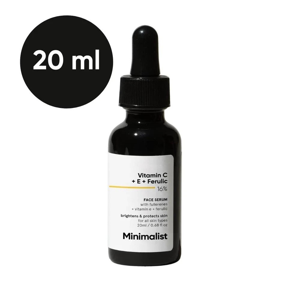 Minimalist 16% Vitamin C Face Serum For Brightening Skin 20ml